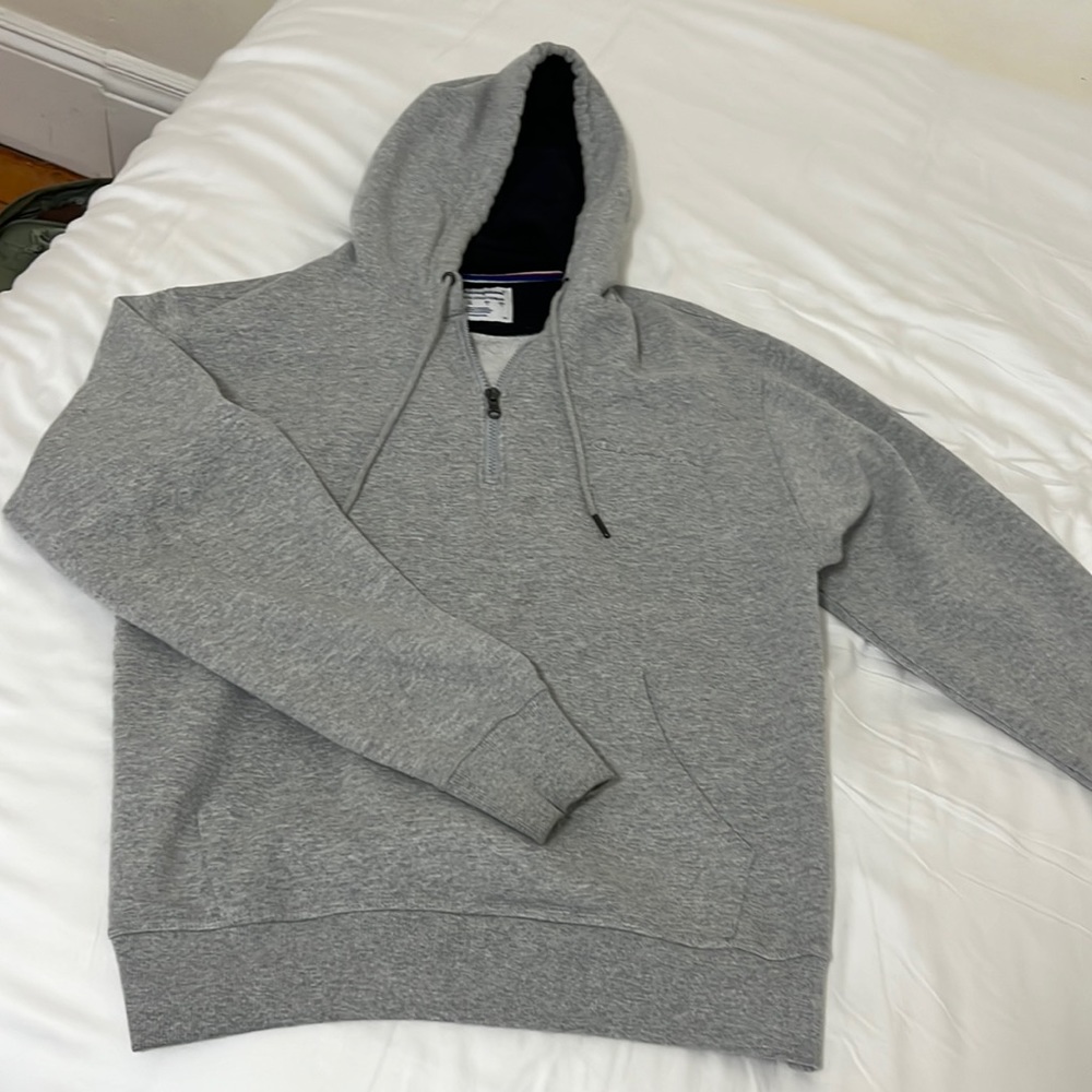Champion sweatshirt half zip with hoodie